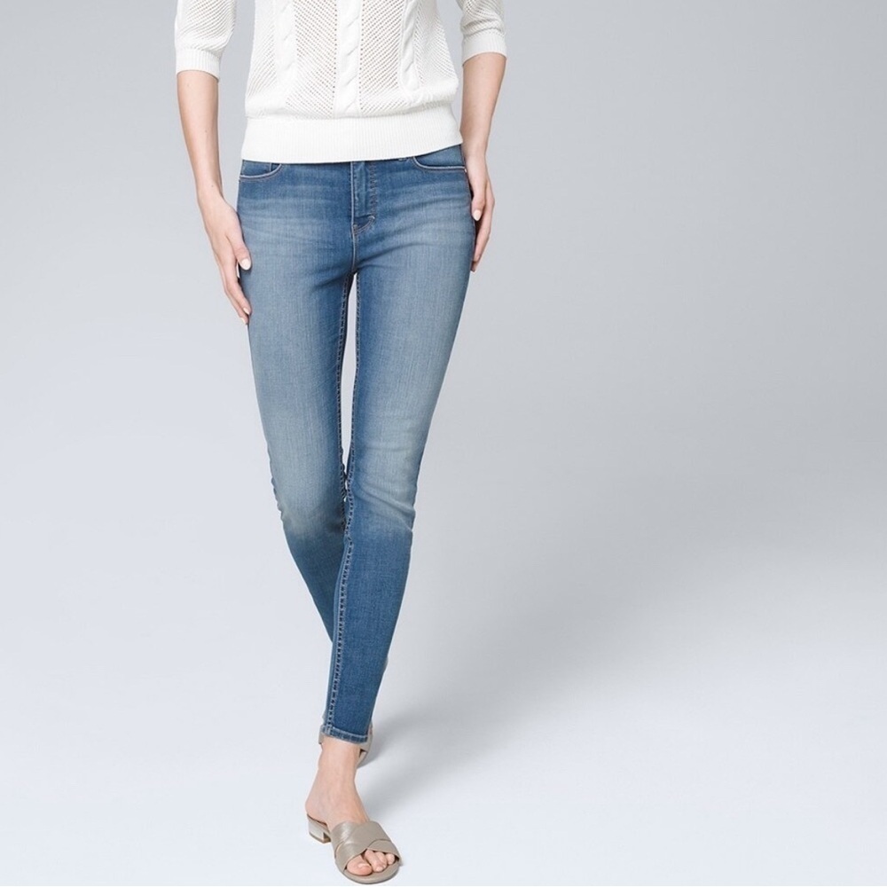 New! White House Black Market High Rise Skinny Crop Essential Slimmer Jeans